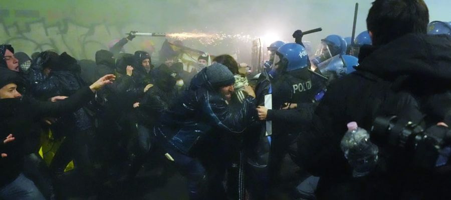 Олімпіада-2026. Перший гучний скандал Ігор в Італії: водомети та сльозогінний газ