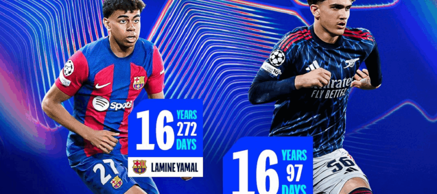 Гравець Арсенала побив рекорд Ламіна Ямаля з Барселони в Лізі чемпіонів: що сталося