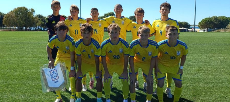 Юнацька збірна України (U-17) з впевненої перемоги розпочала міжнародний товариський турнір у Хорватії